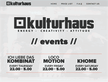 Tablet Screenshot of kulturhaus.ro