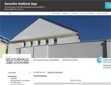 Tablet Screenshot of kulturhaus.it